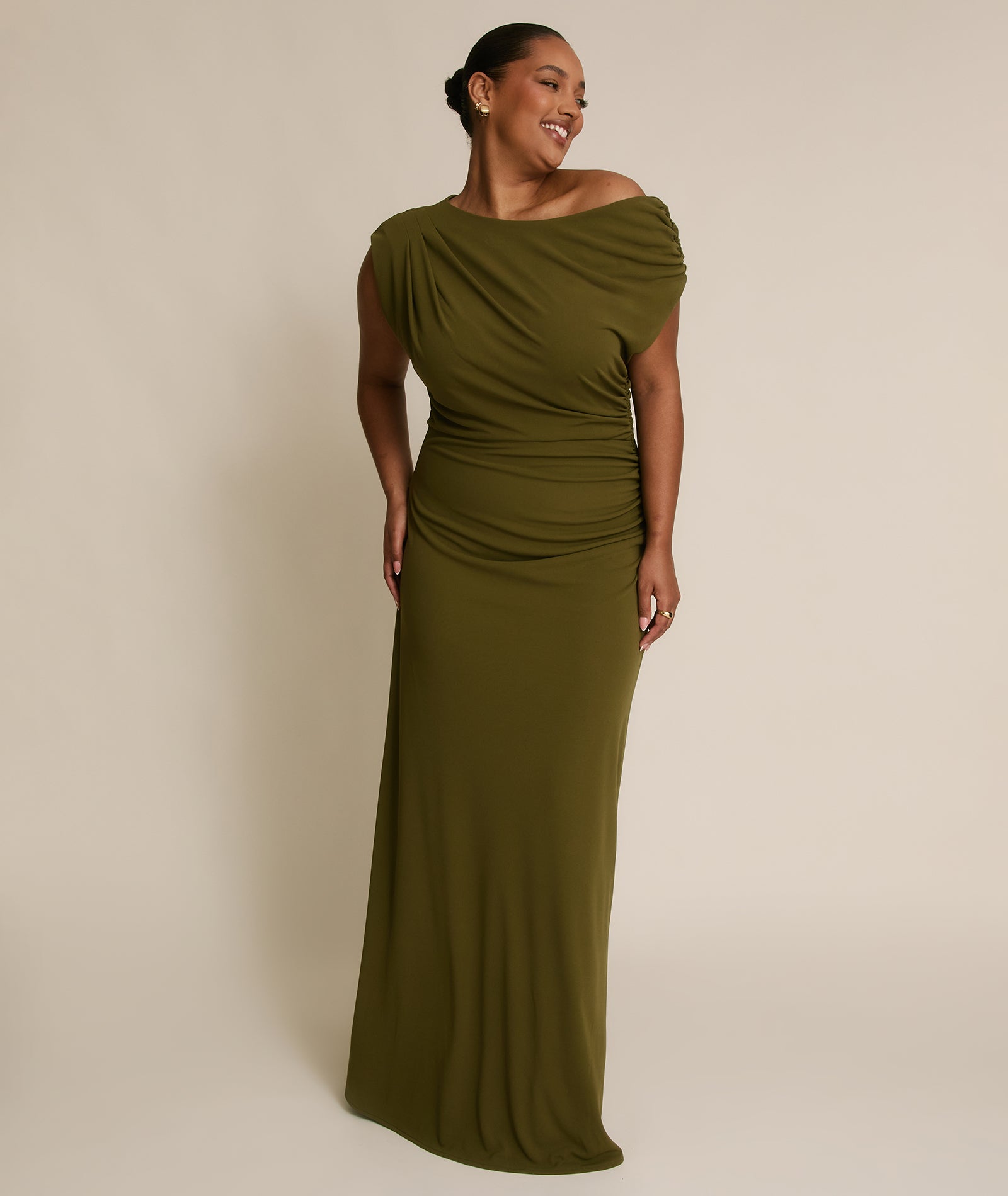 Six-Stories-Slash-Neck-Green-