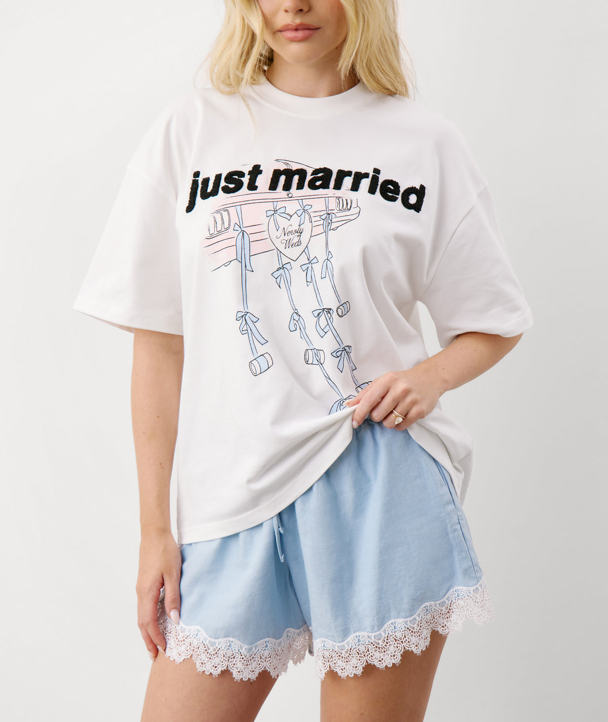 Just Married Tee - Off White