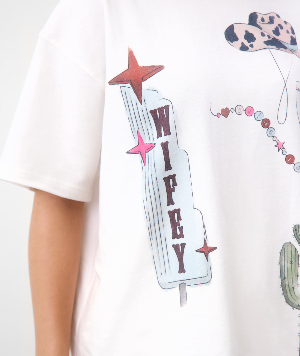 Last Rodeo Wifey Graphic Tee - White