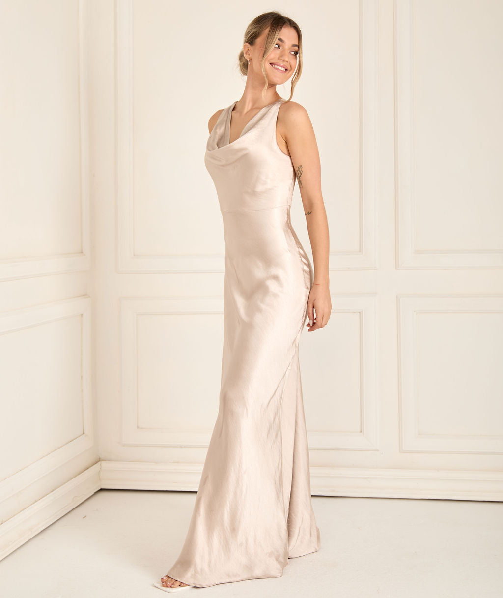 gold bridesmaid dresses with sleeves Sexy Mermaid Long Sleeves Gold Sequin Long Bridesmaid Dresses Online, –  SposaDresses main image 0