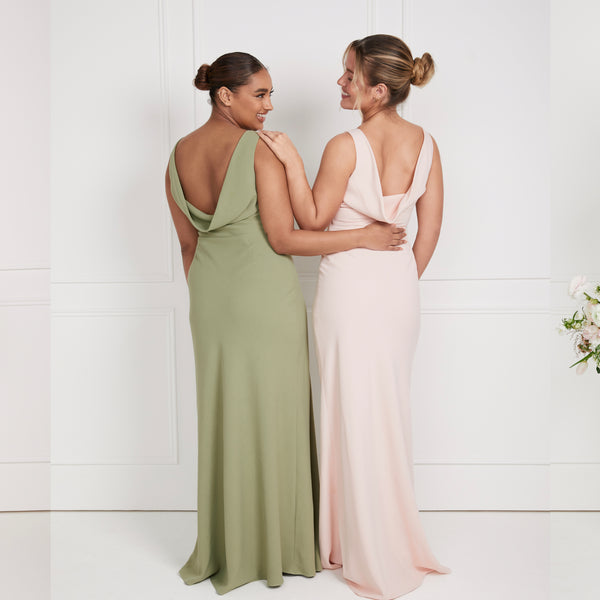 6 way bridesmaid dress Halter Neck Chiffon Bridesmaid Dress main image 1