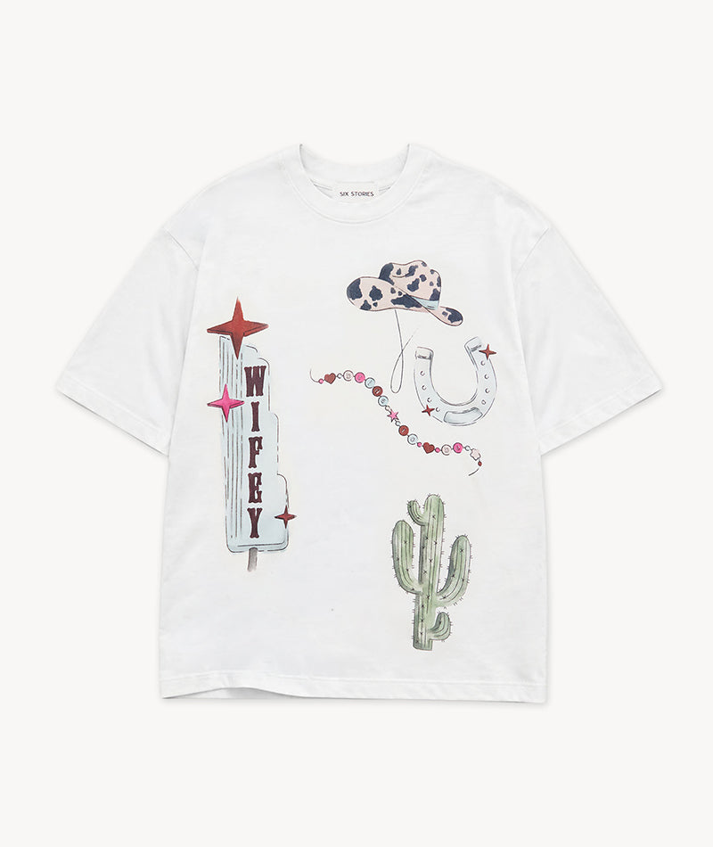 Last Rodeo Wifey Graphic Tee - White