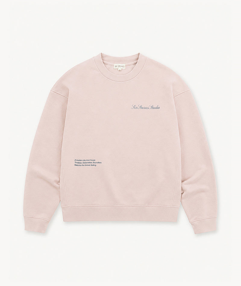 Newly Wed Sweatshirt - Pale Pink