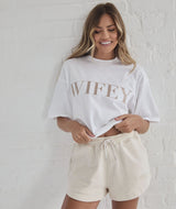 Wifey Statement Tee - White