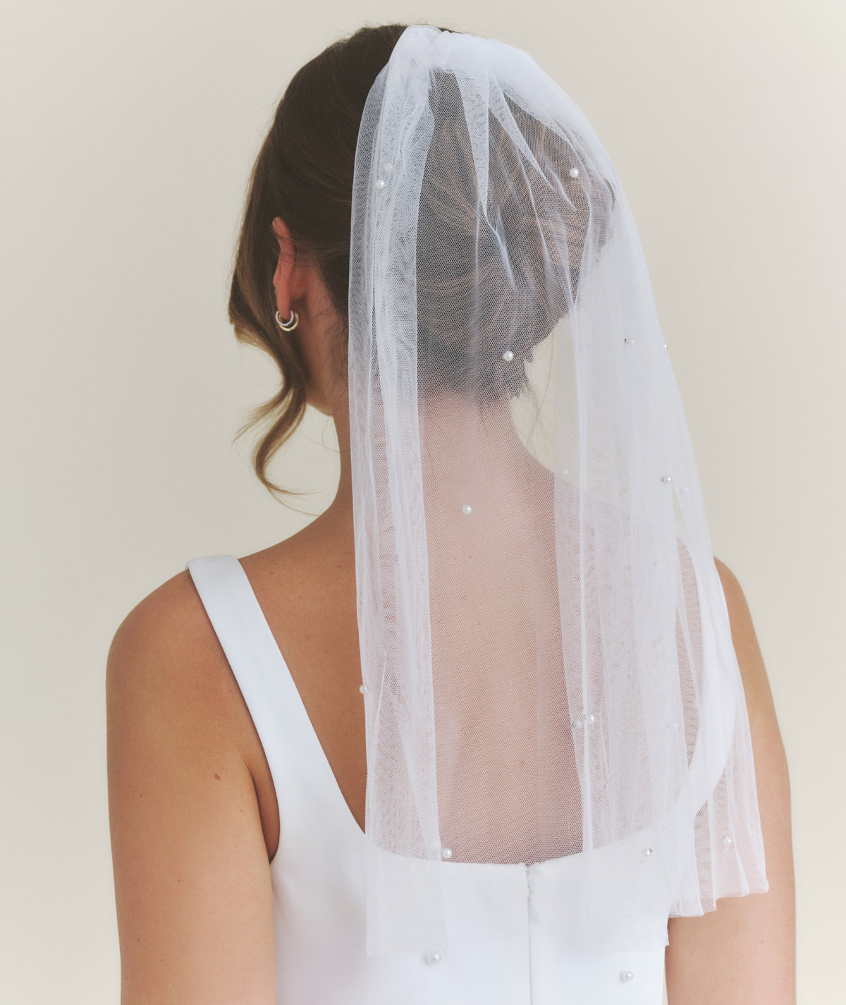 Pearl Tulle Veil