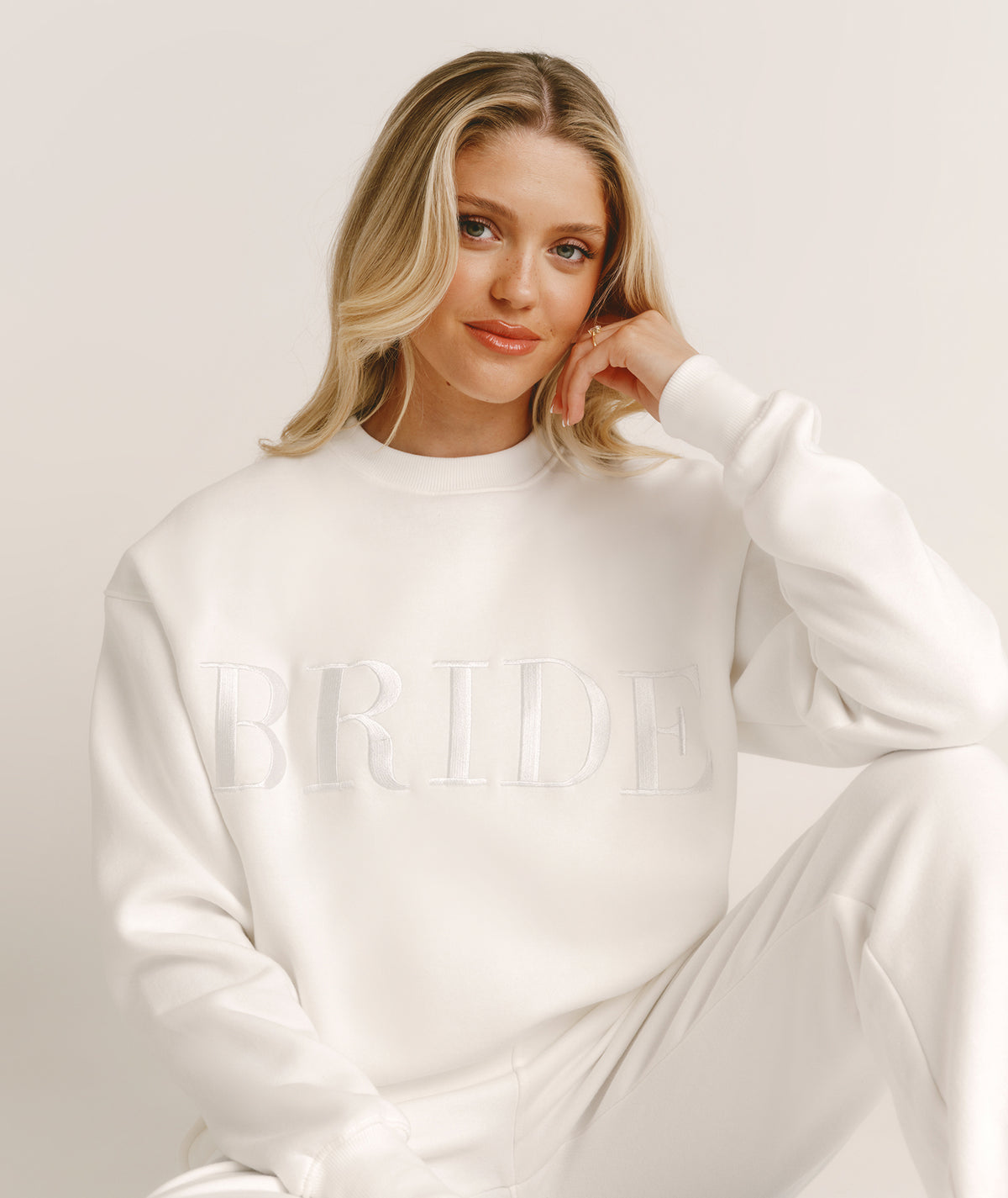 Bride Statement Sweatshirt - White