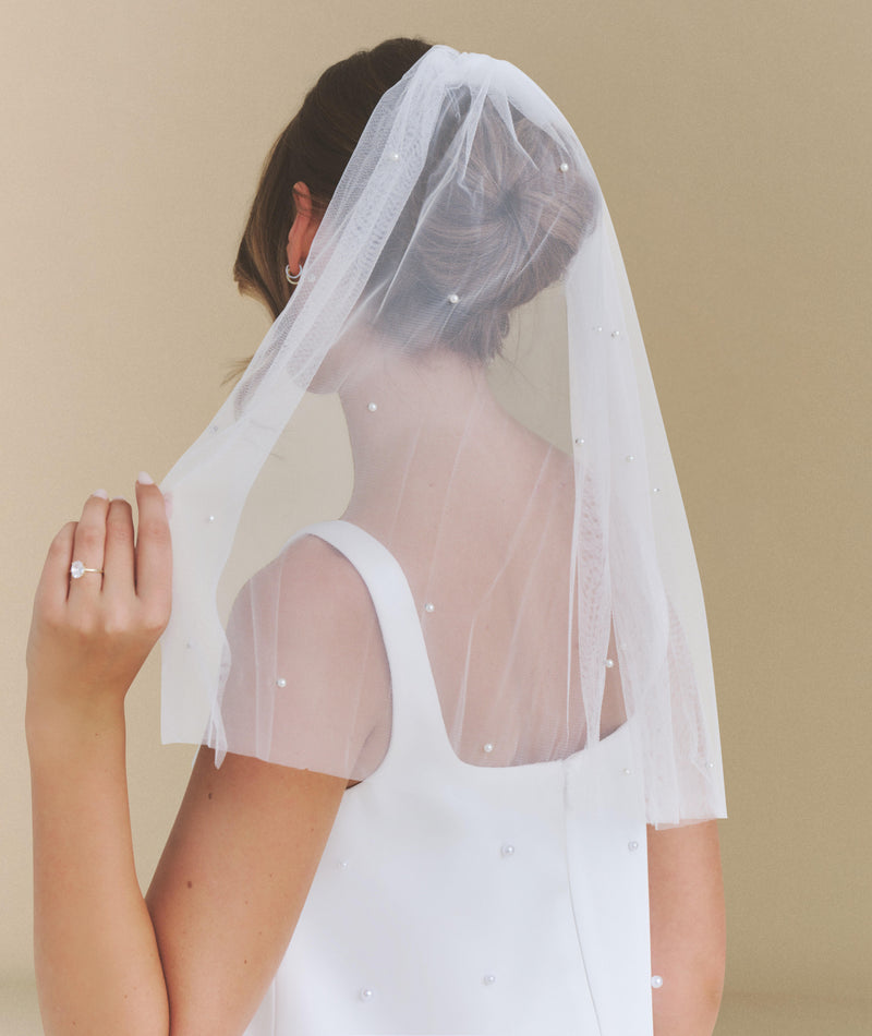 Pearl Tulle Veil
