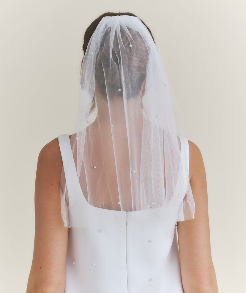 Pearl Tulle Veil