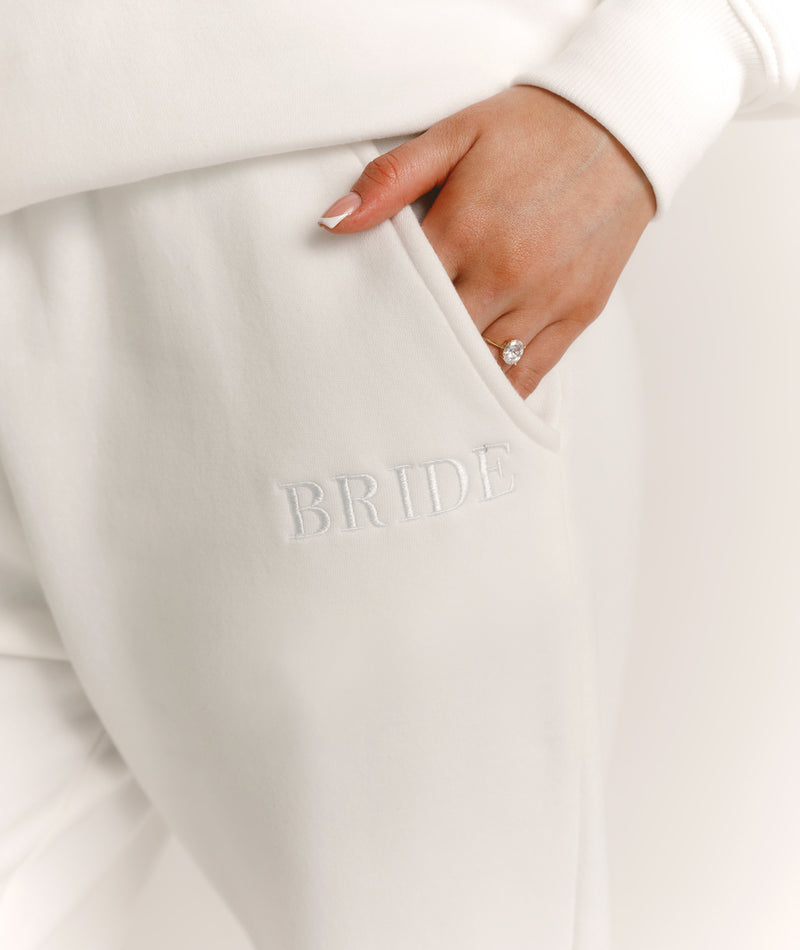 Bride Statement Sweatpants - White