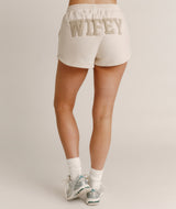 Wifey Teddy Shorts - Champagne