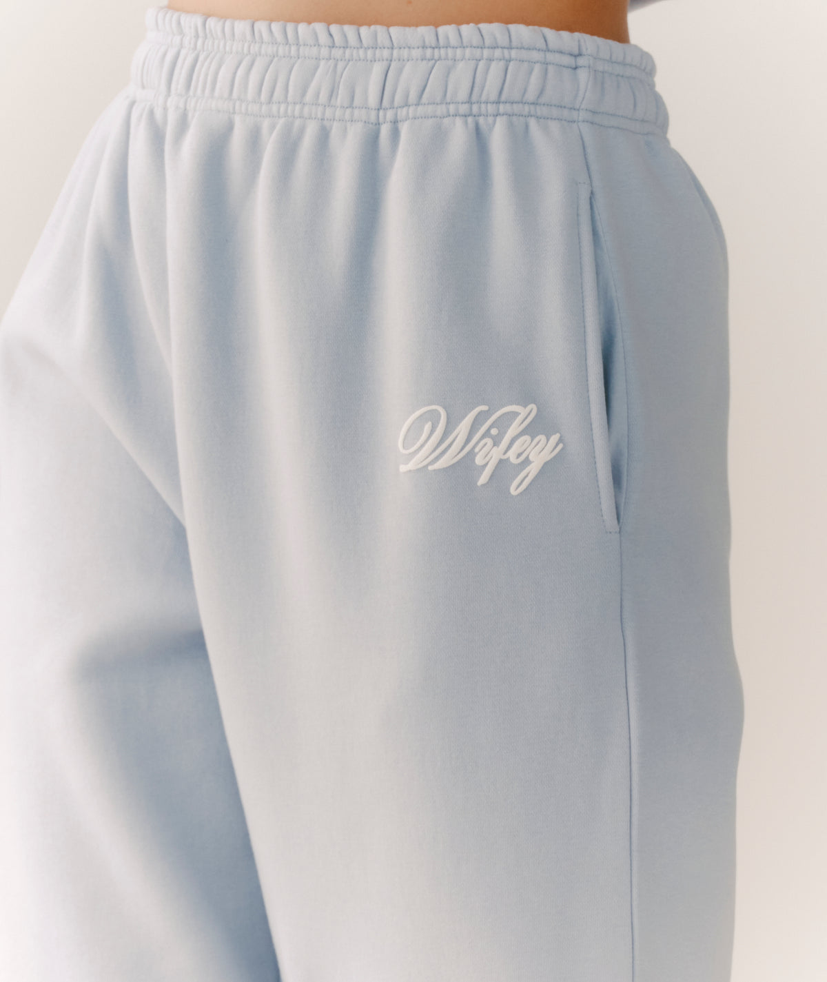 Wifey Graphic Sweatpants - Blue