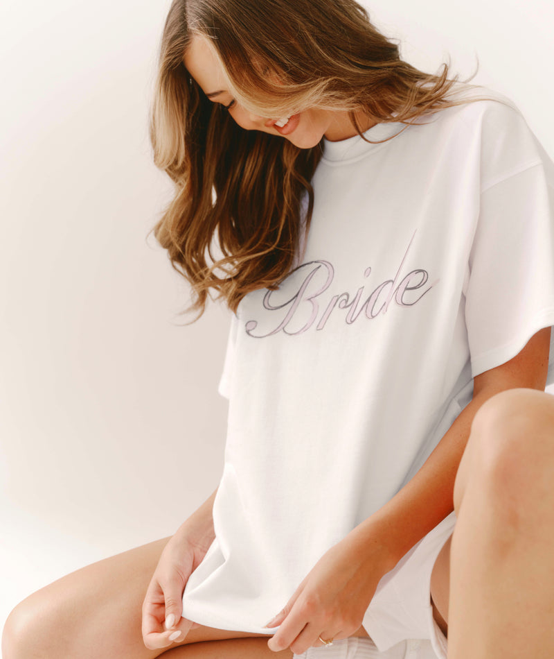 Bride Printed Tee - White
