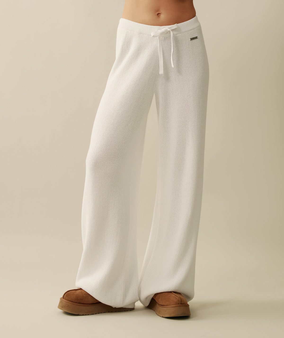 Christmas Knitted Wide Leg Trousers