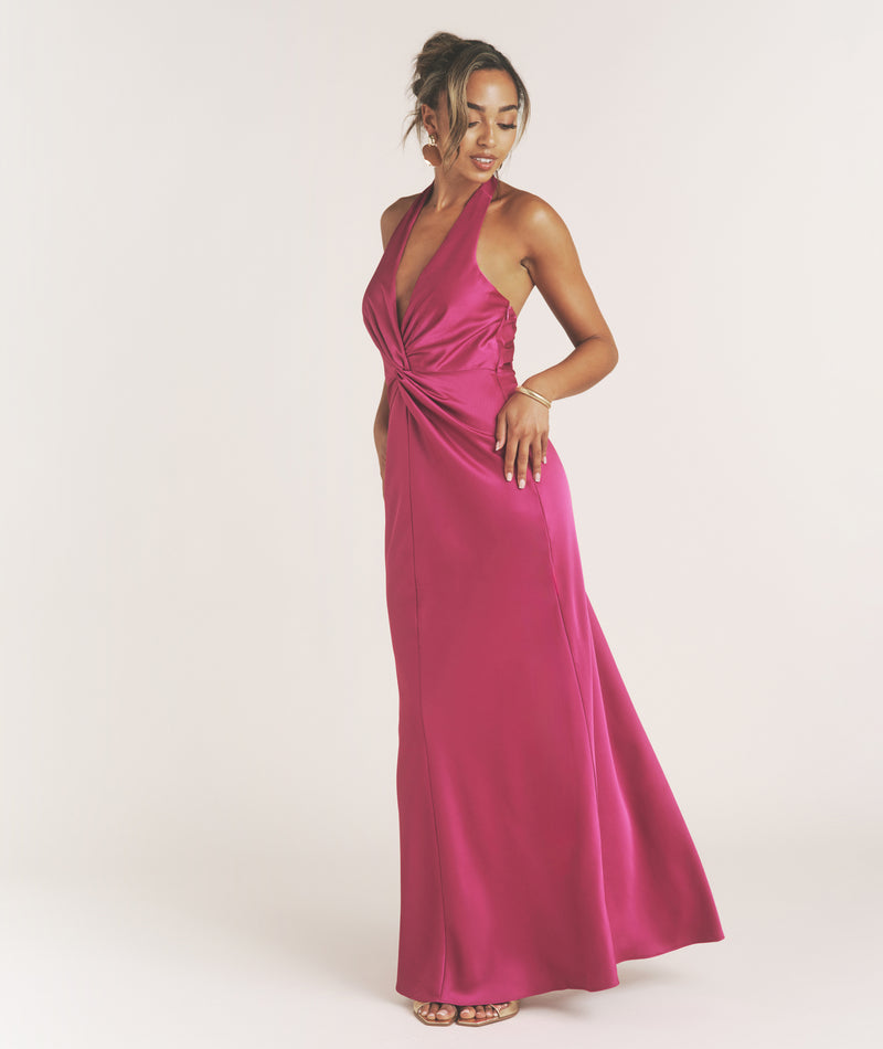 nicholas pink dress Buy NICHOLAS Gathered Cotton-poplin Maxi Dress - Pink At 70% Off