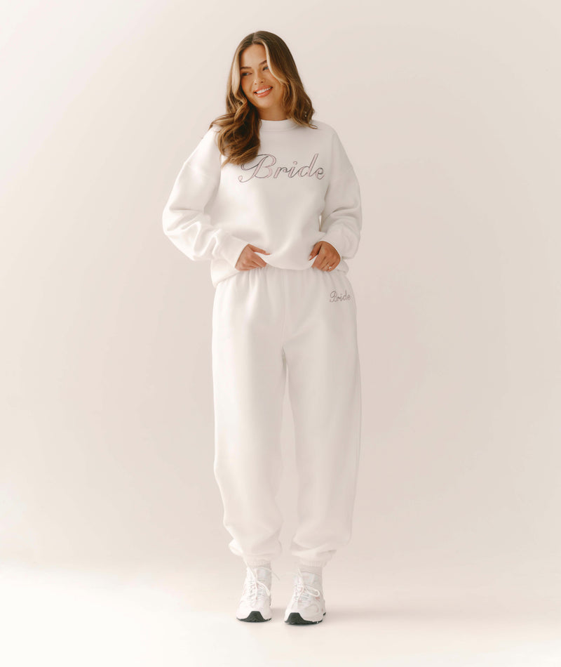Bride Printed Graphic Sweatshirt - White