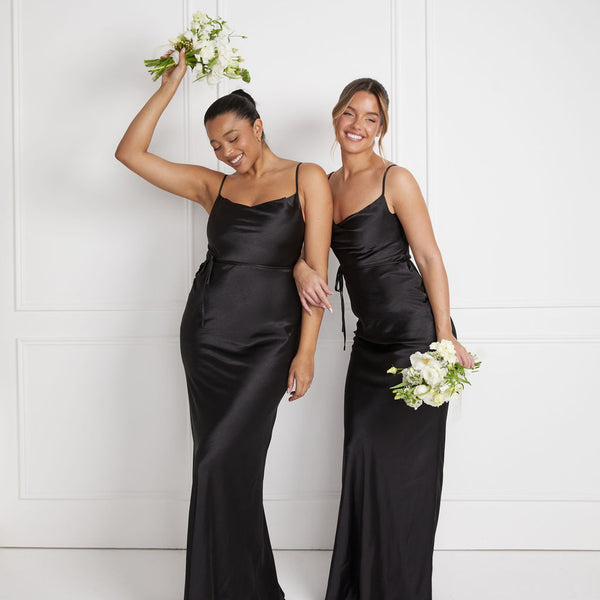 Cami Cowl Satin Bridesmaid Dress