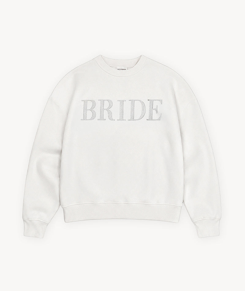 Bride Statement Sweatshirt - White