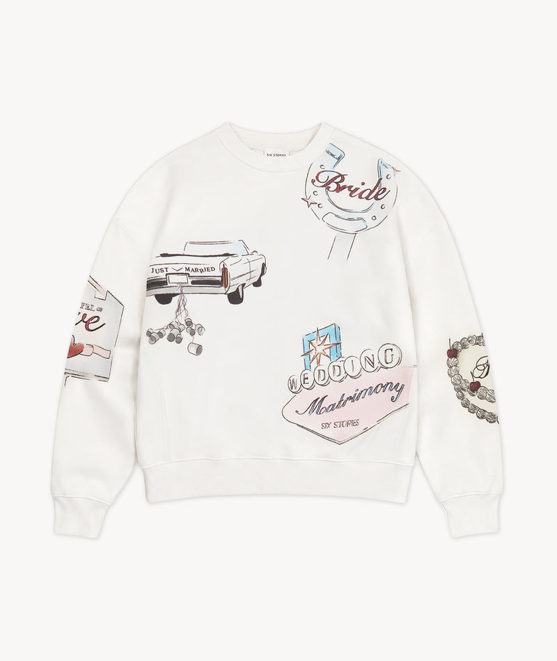Las Vegas Destination Sweatshirt - White