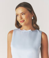 Sabrina Mini Mod Bow Dress - Pale Blue