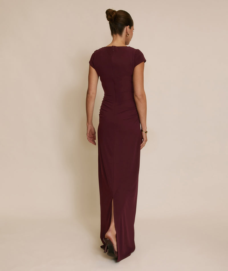 Twist Bust Stretch Sculpt Bridesmaid Dress