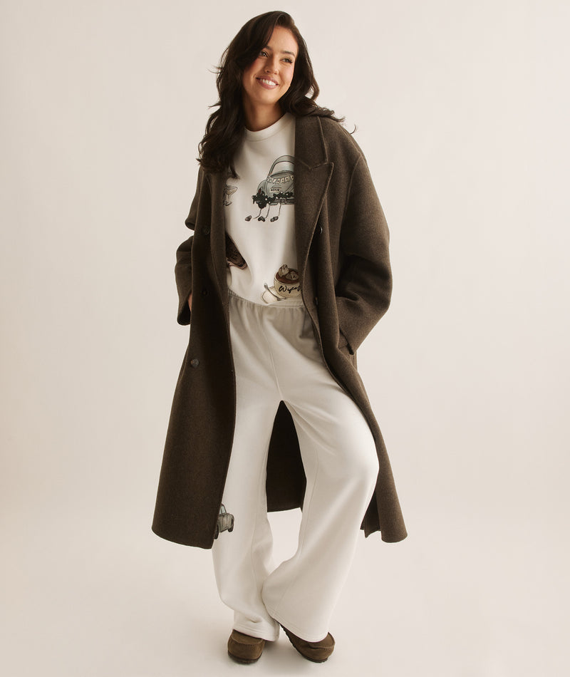 Winter Bride Illustrated Sweatshirt - White