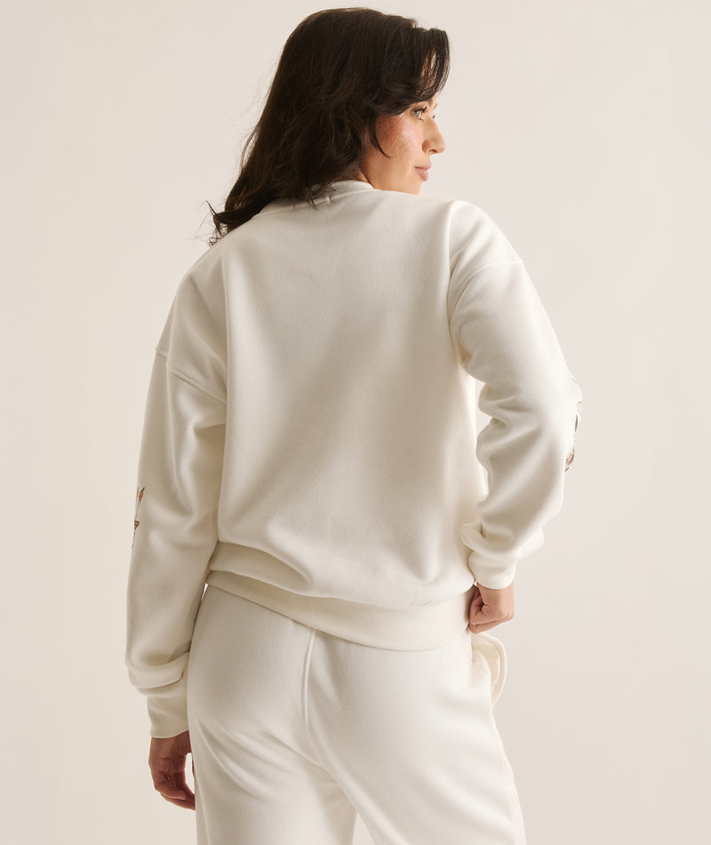 Winter Bride Illustrated Sweatshirt - White