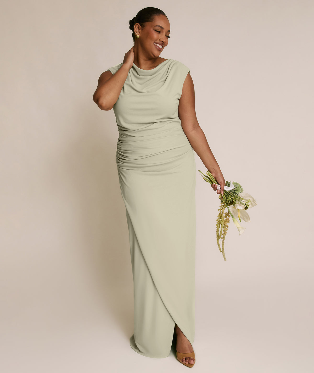 Signature Sculpt Bridesmaid Dresses: Soft Sage Six Stories Signature Sculpt Bridesmaid Dresses: Soft Sage Six Stories