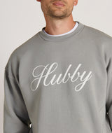Hubby Graphic Sweatshirt - Grey