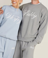 Hubby Graphic Sweatshirt - Grey