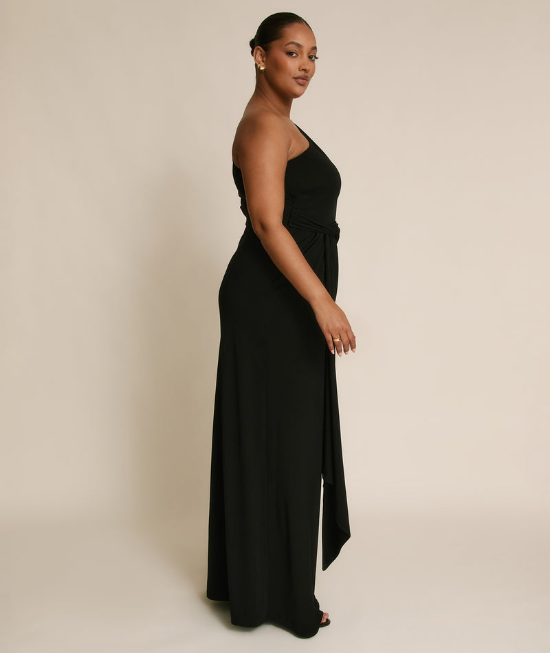 One Shoulder Stretch Sculpt Bridesmaid Dress