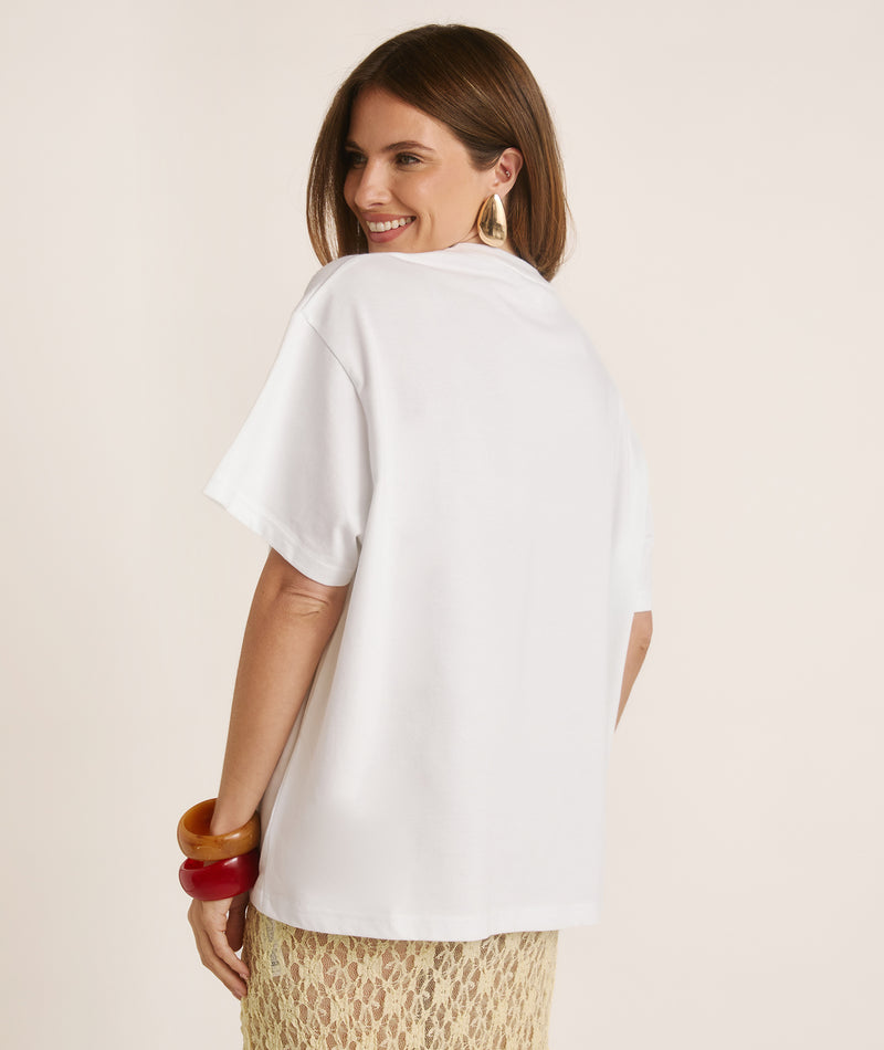 Wifey Wants a Spritz Beaded Tee - White