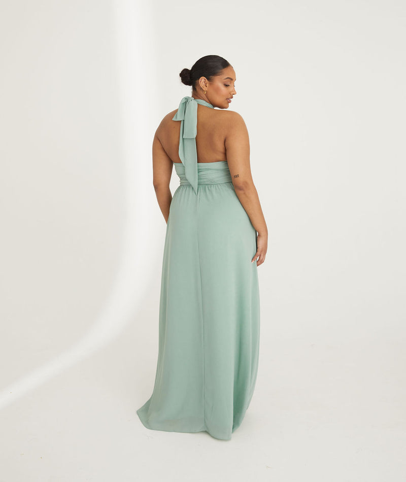six stories bridesmaid dresses Cowl Front Satin Dress fully lined 100% polyester Hand wash separately Myah is 5ft 9 and wears a size UK 14 Halter Neck Chiffon Bridesmaid Dress