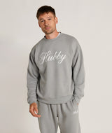 Hubby Graphic Sweatshirt - Grey