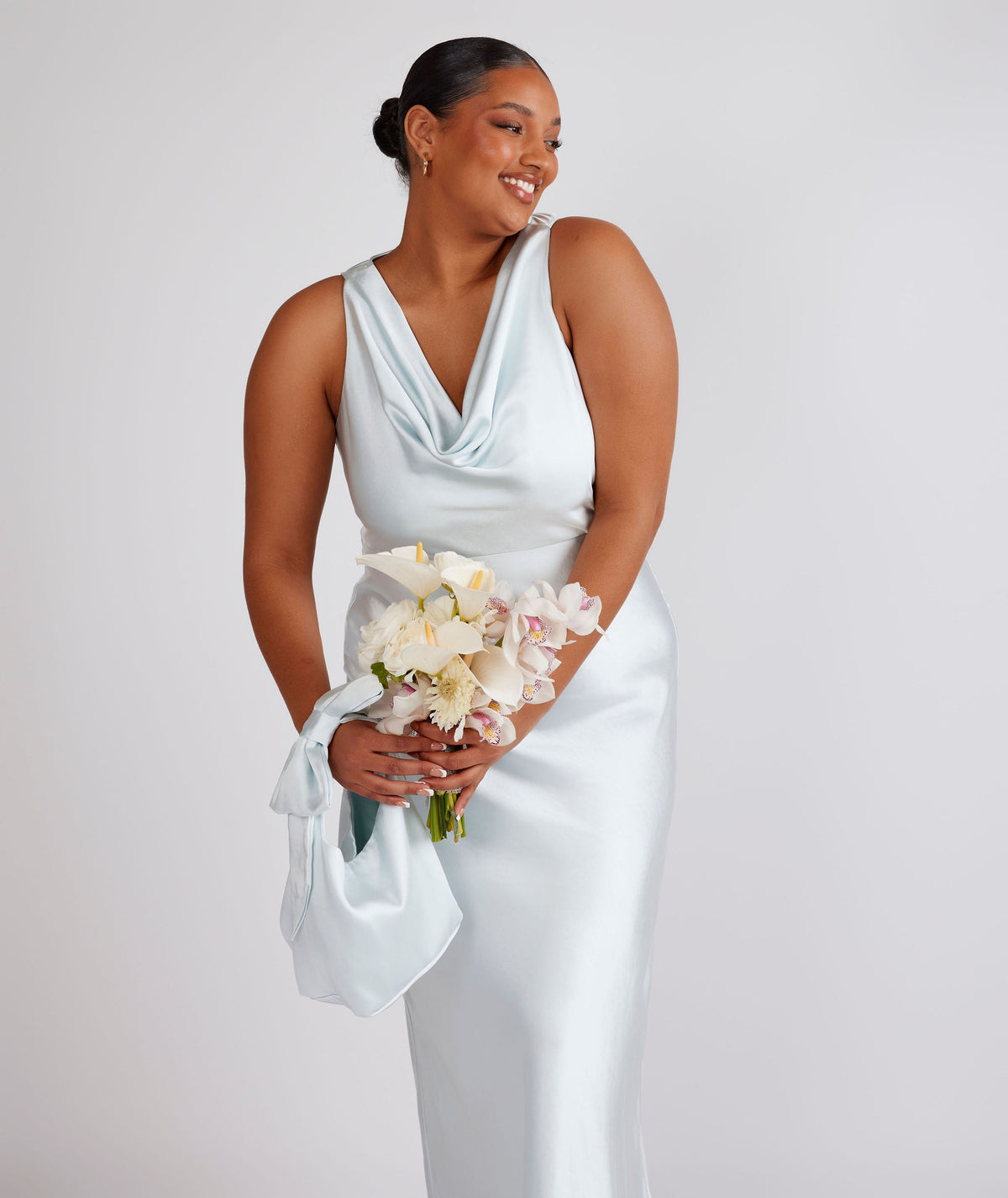 bridesmaid dresses large bust Gathered Satin Dress Color:Brick Red finalsale|yes Beige A-line Tulle Beading
