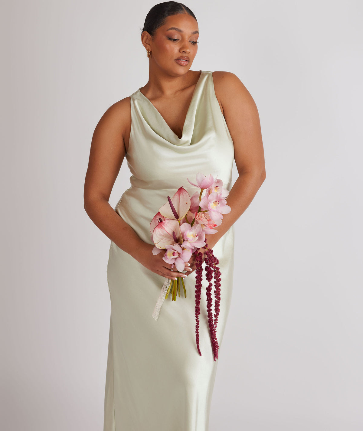 bridesmaid dresses for pear shape One Shoulder Gathered Satin Dress A.L.C. | Dresses | Dress's Color:XF171#-Red low_value