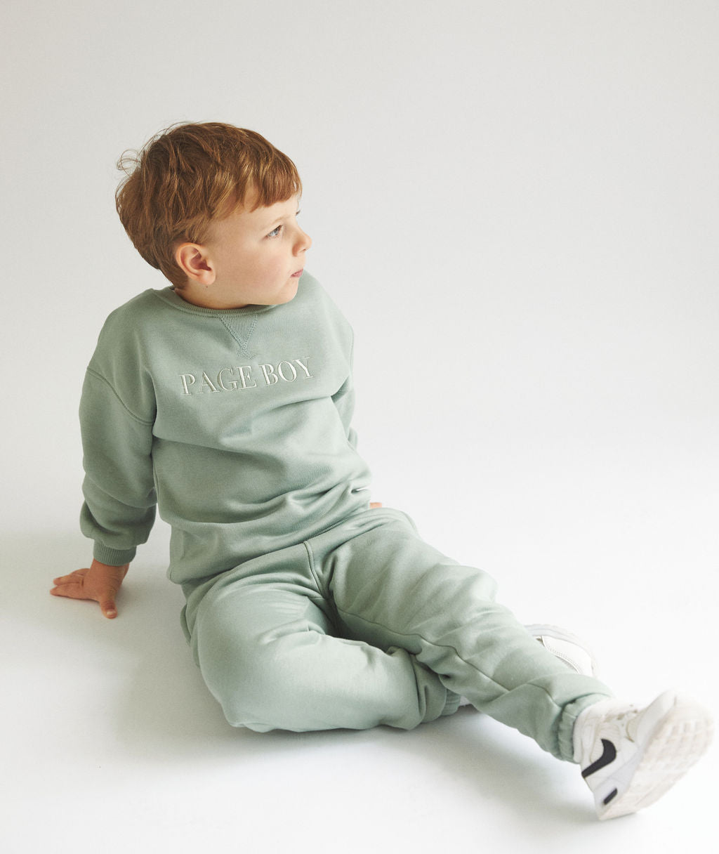 Page Boy Sweatshirt and Sweatpant Set - Junior - Sage