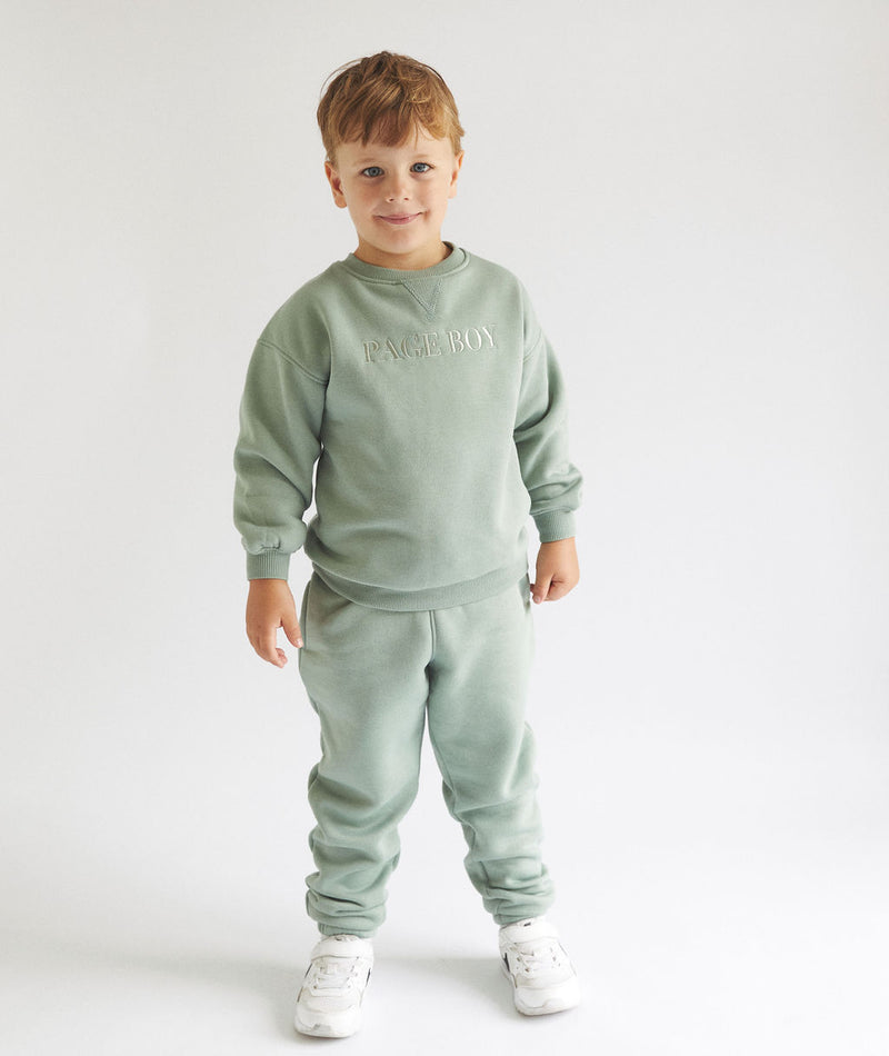 Page Boy Sweatshirt and Sweatpant Set - Junior - Sage