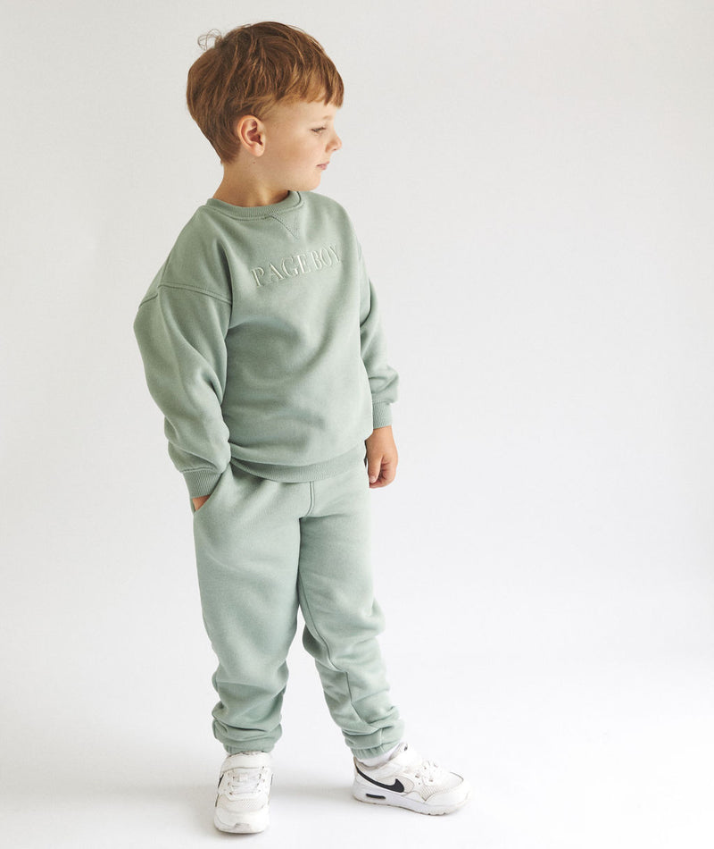 Page Boy Sweatshirt and Sweatpant Set - Junior - Sage