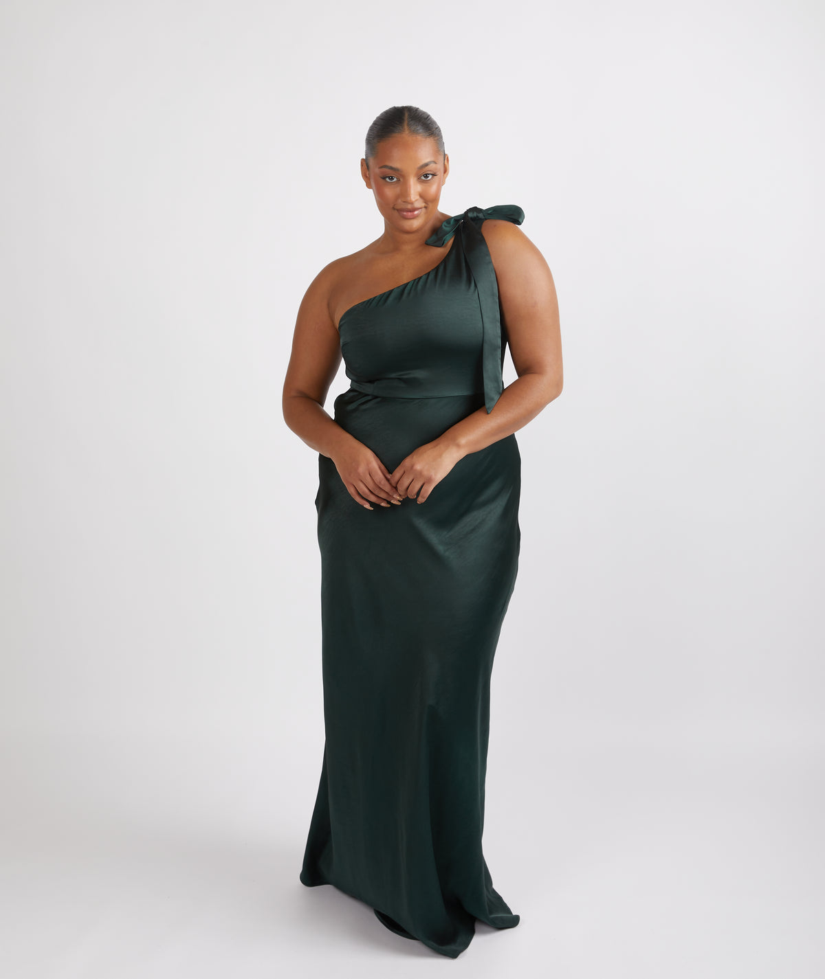 One Shoulder Chiffon Bridesmaid Dress