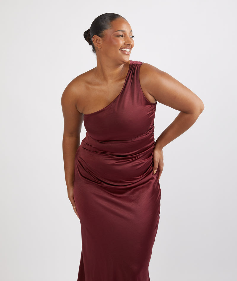 six stories one shoulder satin ruched bridesmaid dress reviews Buy Six Stories Black One Shoulder Satin Ruched Bridesmaid Dress from Next USA
