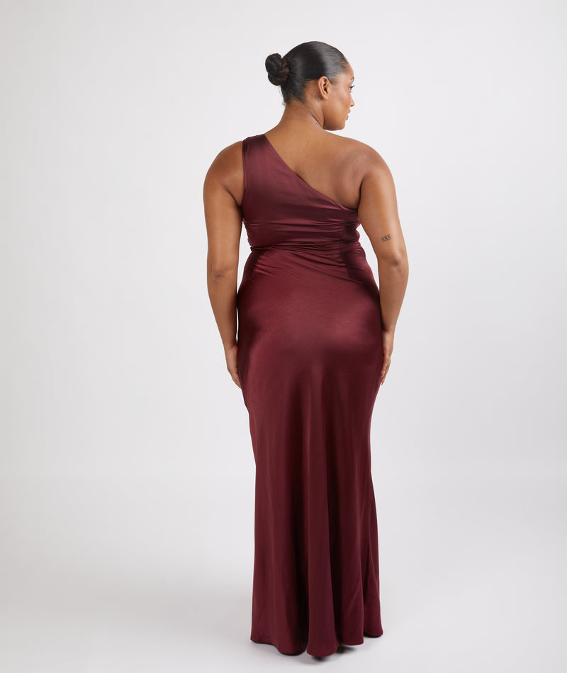 six stories one shoulder satin ruched bridesmaid dress reviews Six Stories Satin One Shoulder Ruched Bridesmaid Dress - Lemon