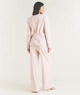 Tailored Wide Leg Pants - Pink
