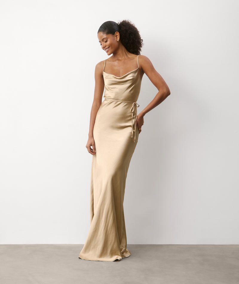 champagne cami dress KissProm