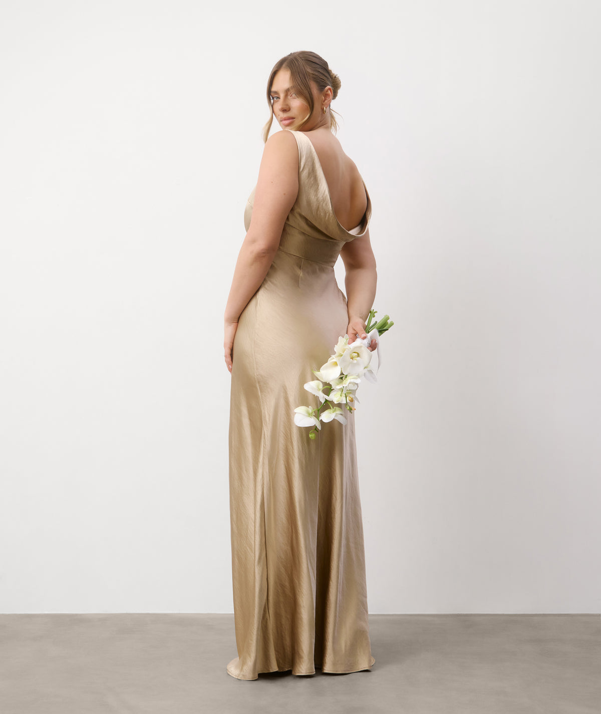 champagne halter bridesmaid dress Champagne Halter Chiffon Bridesmaid Dress