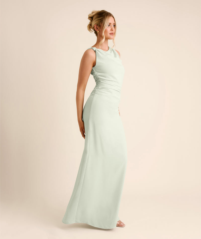 Six Stories Women's Twist Asym Chiffon Bridesmaid Dress