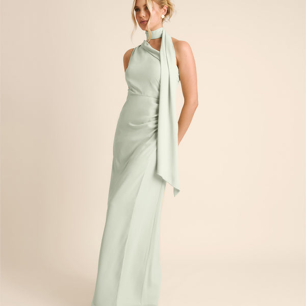 Six Stories Women's One Shoulder Chiffon Bridesmaid Dress