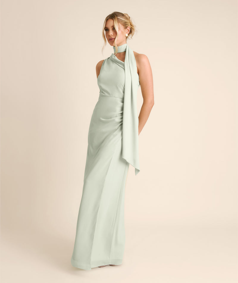 Six Stories Women's One Shoulder Chiffon Bridesmaid Dress