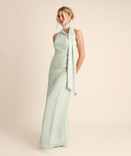 Six Stories Women's One Shoulder Chiffon Bridesmaid Dress