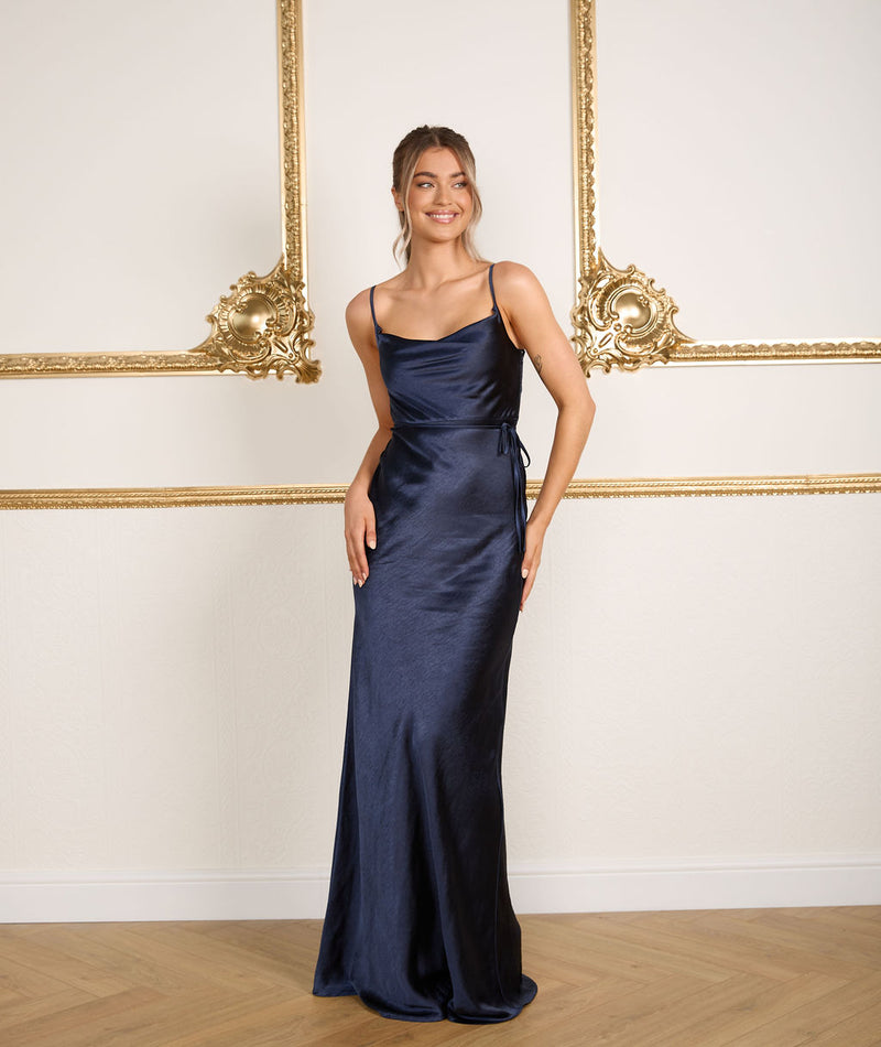 Six Stories Cowl-neck Cami-strap Woven Maxi Dress Six Stories Cowl-neck Cami-strap Woven Maxi Dress