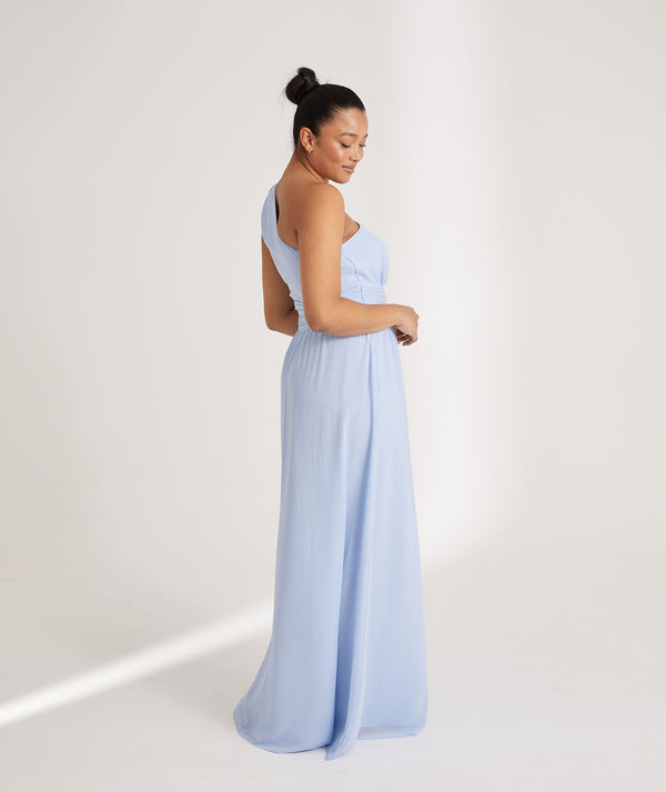 Plunge Maternity Chiffon Bridesmaid Dress - Cornflower Blue Six Stories Plunge Maternity Chiffon Bridesmaid Dress - Cornflower Blue Six Stories